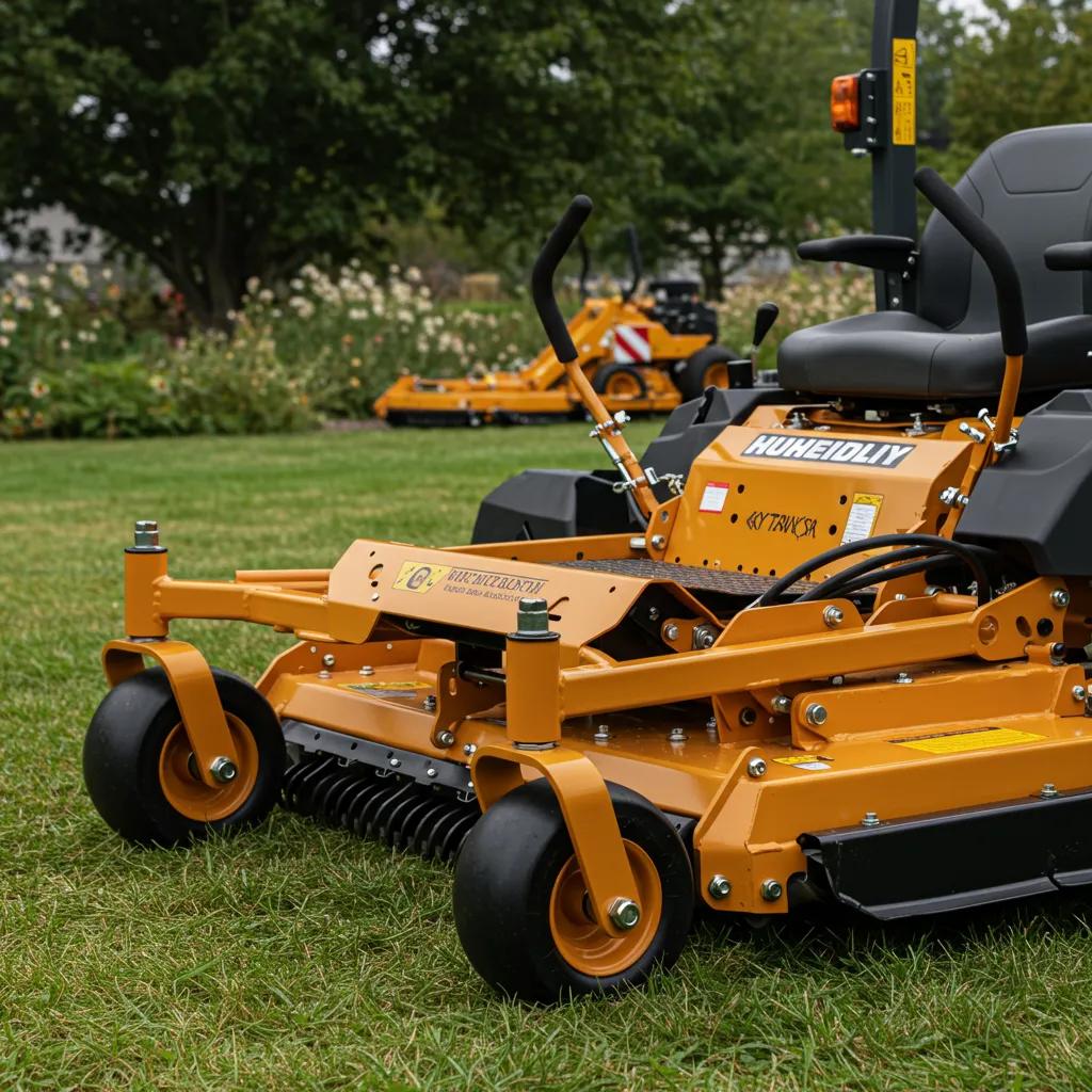 Advanced mowing equipment showcasing features that enhance mowing efficiency